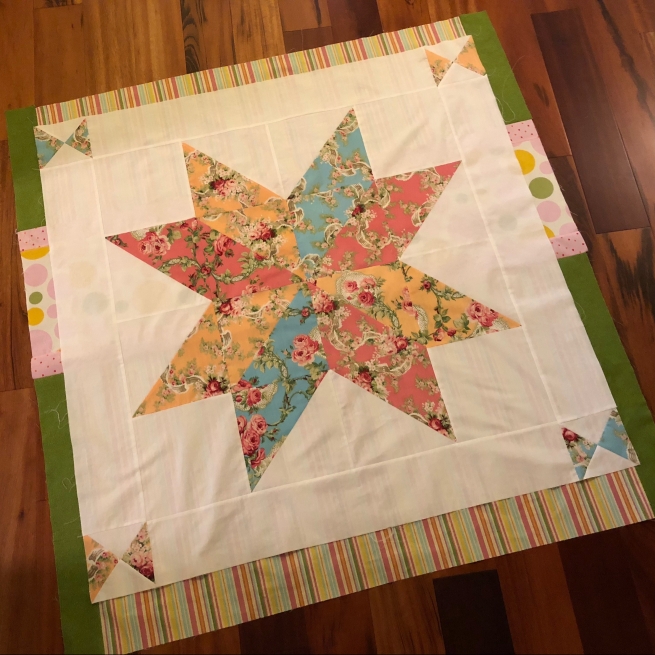 blooming Star quilt with back