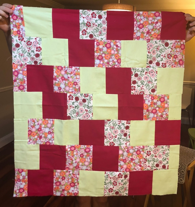 ugly flannel baby quilt